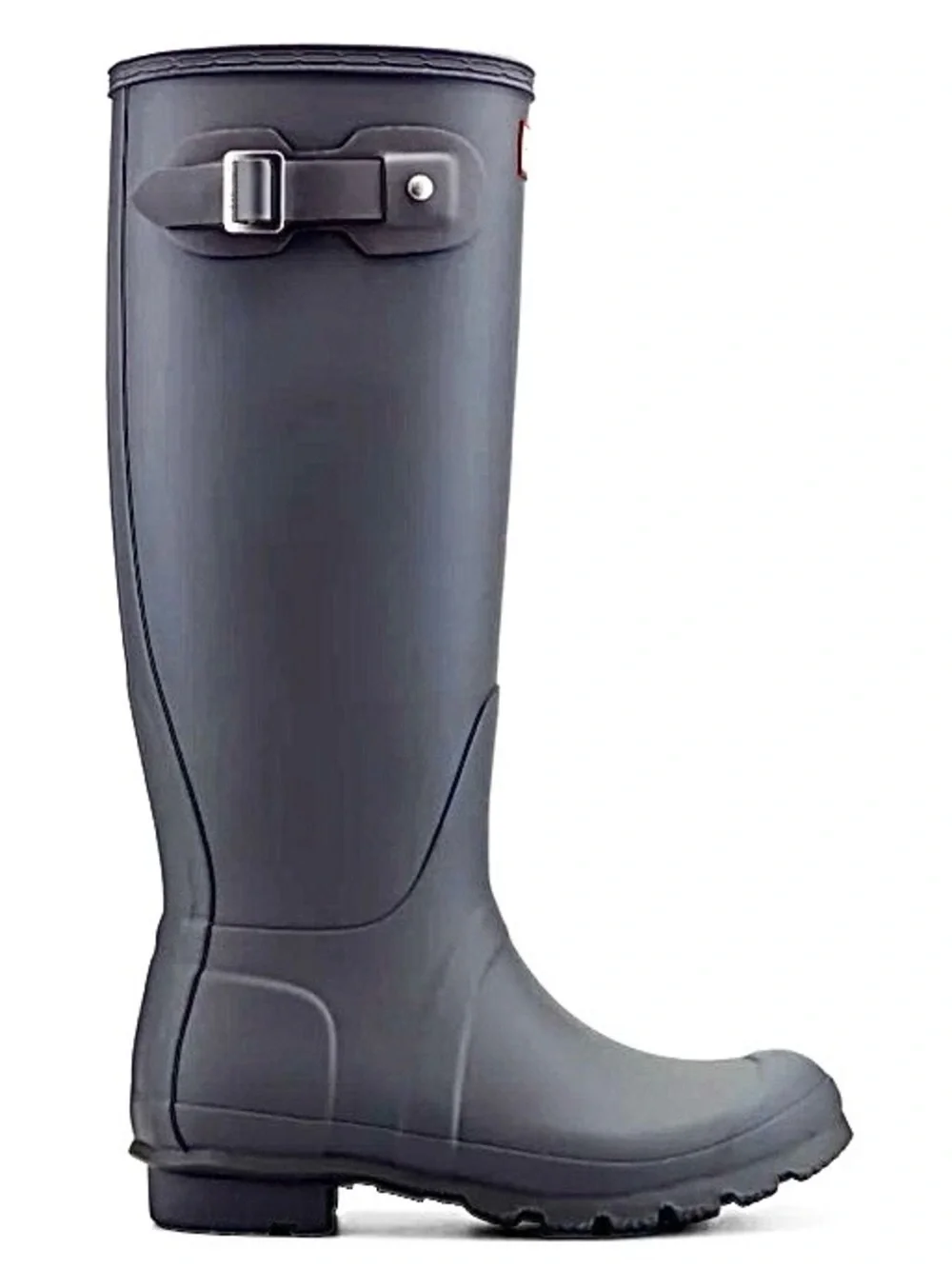 HUNTER Original Tall Rain Boots Rubber Wellies Matte Dark Grey 6 MSRP $190 NWOB